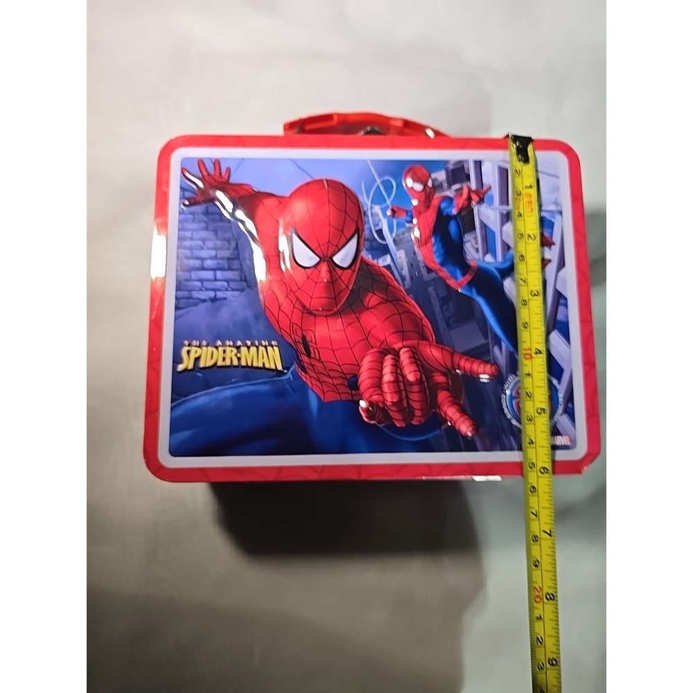 Spider-man ~3D‎ Edition ~Marvel Comics ~Tin Lunch Box GUC - Picture 9 of 11